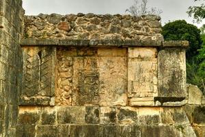 Venus Platform in the Great Plaza in Chichen Itza, a large pre-Columbian city built by the Maya people in Yucatan. One of the new 7 wonders of the world. photo