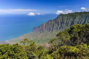 panorama del valle de kalalau foto