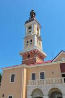 Town Hall of Kamenets Podolsky in Ukraine. Kamenetz-Podolsk City Hall was built on the central square of the Old Town in the 14th century and is considered one of the oldest in Ukraine. photo