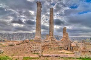 templo de hércules - amman, jordania foto