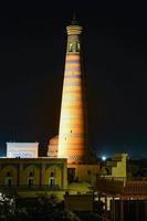 The architecture of the old city's madrassa and Islam Khoja Minaret. photo