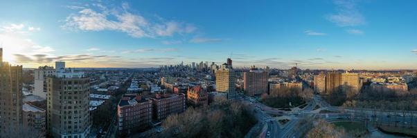 Aerial view of the Manhattan and Brooklyn skyline from Prospect Heights, Brooklyn. photo