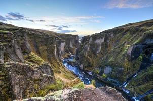 Fjadrargljufur Canyon, Iceland photo