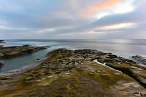 Sunset at the Tide Pools in La Jolla, San Diego, California. photo