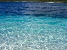 View of the crystal clear waters along Fraser Island in Queensland, Australia. photo