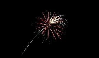 fuegos artificiales de la playa de coney island foto