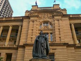 Brisbane, Australia - Mar 8, 2020 -  Monument to Queens Victoria in Queens Gardens, a heritage-listed park located on a city block between George Street, Queensland. photo