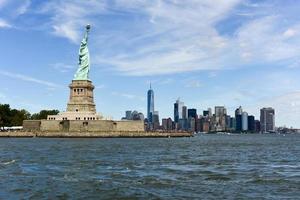 The Statue of Liberty from Liberty Harbor. photo