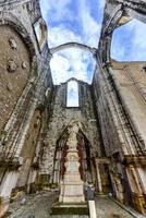 The Convent of Our Lady of Mount Carmel in Lisbon, Portugal. The medieval convent was ruined during the sequence of the 1755 Lisbon earthquake. photo