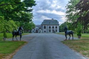 Newport, USA - July 6, 2020 -  Belcourt is a former summer cottage designed by architect Richard Morris Hunt for Oliver Hazard Perry Belmont and located on Bellevue Avenue in Newport, Rhode Island. photo