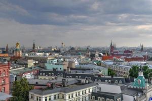 Panorama of Moscow, the view from the observation deck of the store Detsky Mir. photo