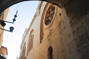 Church along the path of the Via Dolorosa in Jerusalem. photo