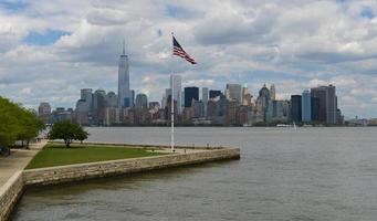 Downtown Manhattan from Liberty Island photo