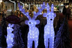 Toys and decorations for the New Year are sold in Israel. photo