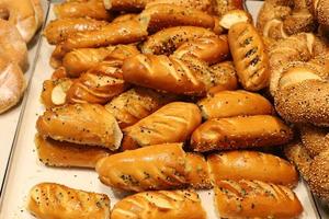 Bread and bakery products sold in Israel. photo