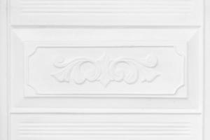 Texture with frame of white wooden door photo