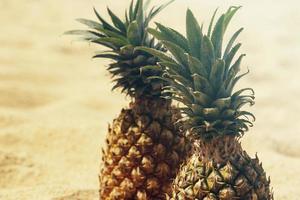 Pineapple on the beach photo