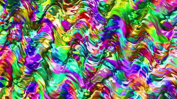 Abstract liquid wavy background animation.Colorful twisted waves movie video