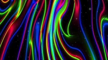 abstrakt holografiska bakgrund, gradient rörelse grafisk, abstrakt neon färger flytande bakgrund video