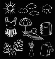 Set of sketch icons for site or mobile application. High   illustration vector