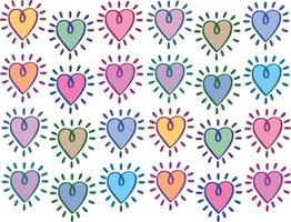 Seamless background pattern with hearts. High  illustration vector