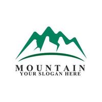 Mountain icon logo template design vector