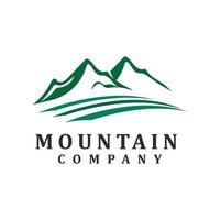 Mountain icon logo template design vector