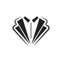 Classic tie icon and suit fashion man vector