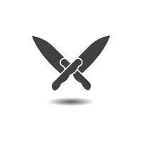 Knife logo icon template and symbol vector