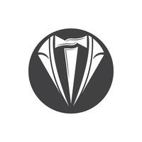 Classic tie icon and suit fashion man vector