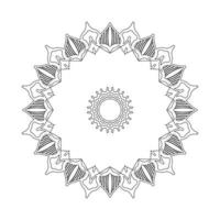 hermoso vector dibujado a mano mandala de adorno indio en estilo de fondo.