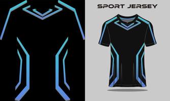 Blue and white layout e-sport t-shirt design Vector Image