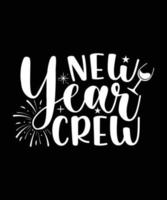 NEW YEAR CREW vector
