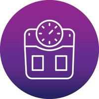 icono de vector de escala de peso