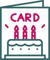 Birthday Card Vector Icon