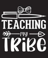 Teaching my Tribe Tshirt Design.eps vector