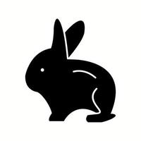 Unique Rabbit Vector Glyph Icon