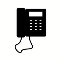 Unique Telephone Set Glyph Vector Icon