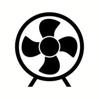 Unique Electric Fan Glyph Vector Icon