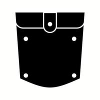 Unique Pocket Square Vector Glyph Icon