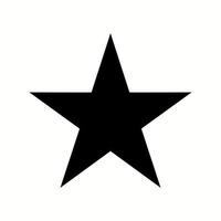 Unique Star Vector Glyph Icon