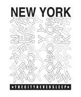 New York T-shirt Design.eps vector