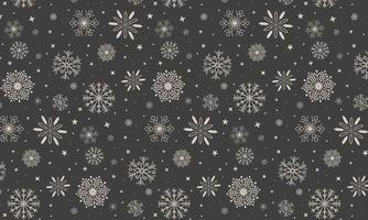 Snowflake decoration pattern. Snowfall background vector