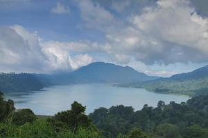 Beautiful view - Lake Buyan. Bali island, Indonesia. photo