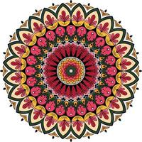 Hand drawn ornamental arabesque mandala background with abstract pattern in Arabic style. vector