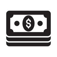 Money Vector Style illustration. Business and Finance Solid Icon.