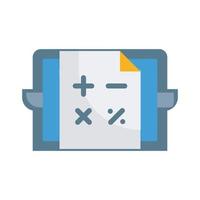 Accounting software Vector Style illustration. Business and Finance Outline Icon.