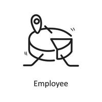 Employee vector outline Icon Design illustration. Business Symbol on White background EPS 10 File