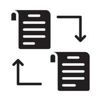 Ledger Vector Style illustration. Business and Finance Solid Icon.