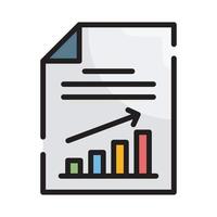 Growth Vector Style illustration. Business and Finance Filled Outline Icon.